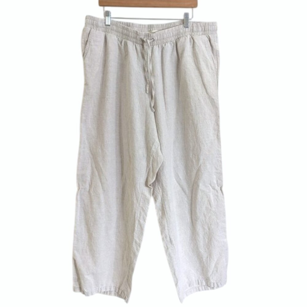 Amazon Essentials Linen Blend Pull On Drawstring … - image 1